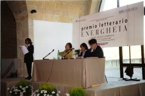 Una fase della cerimonia di consegna della III edizione del Premio Energheia