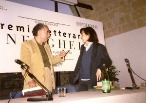 Alberto Scarponi e Valeria Viganò, componenti la giuria della III edizione del Premio Energheia 1997