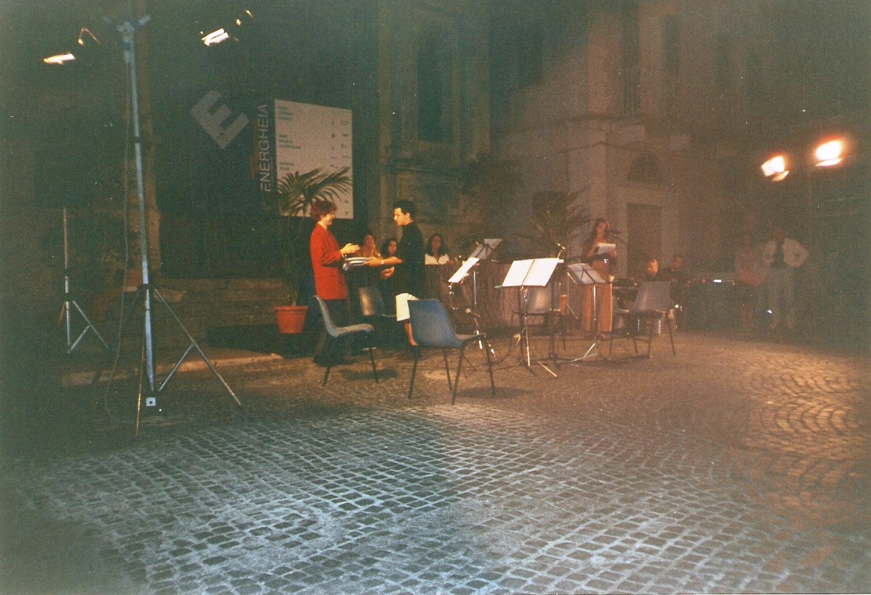 La cerimonia di consegna del Premio Energheia Europe 2001 a Lazslo Kish