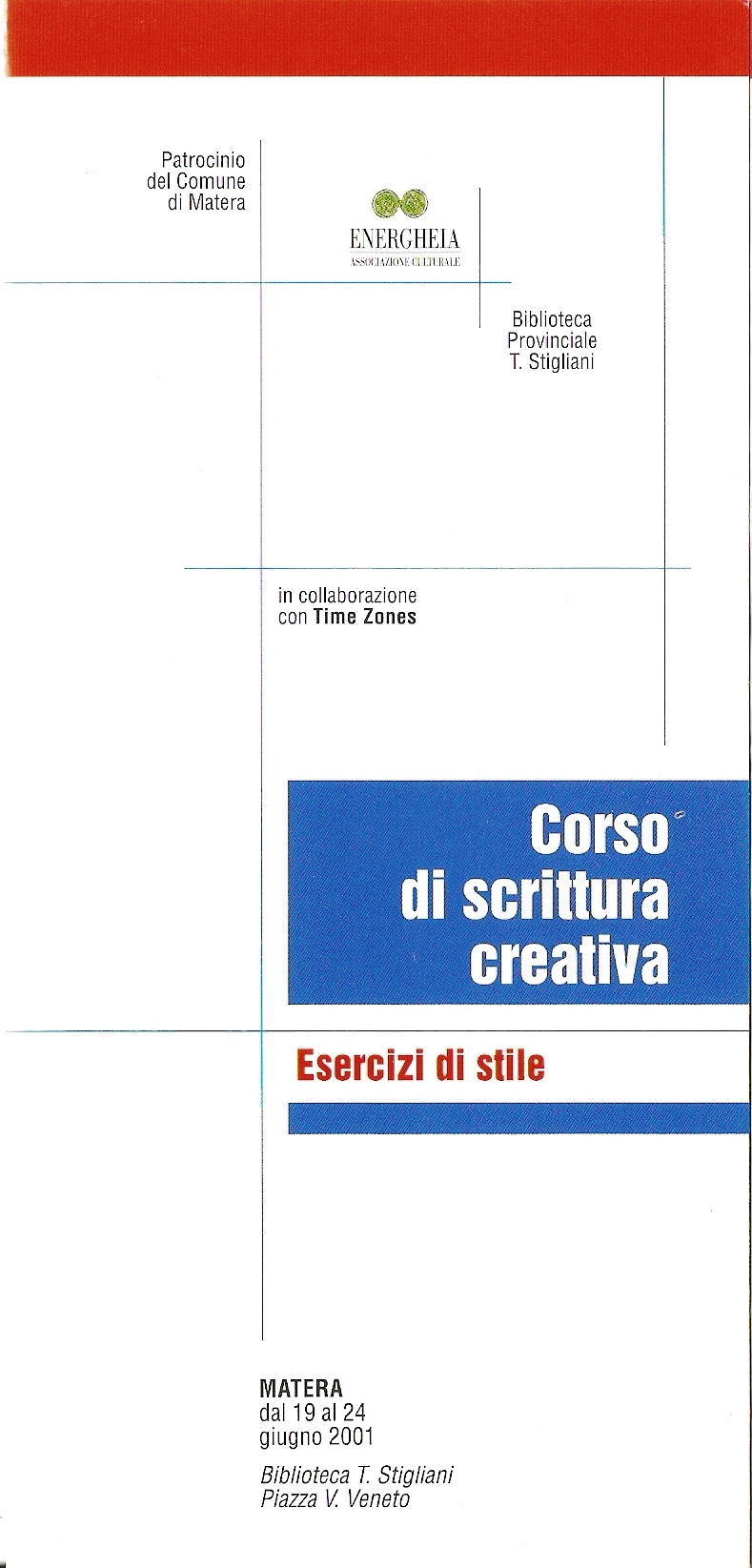 Corso di scrittura creativa 2001