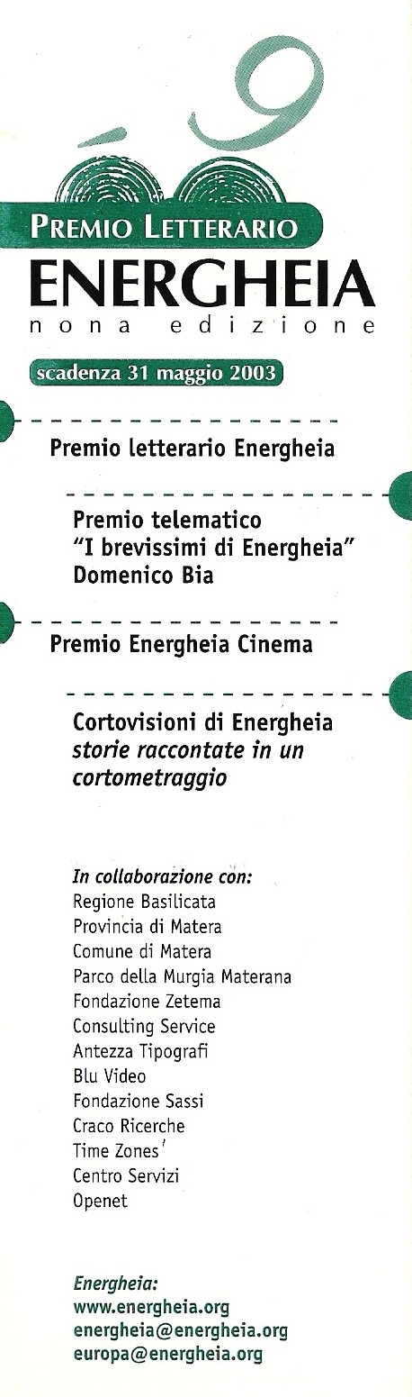Nona edizione del premio letterario