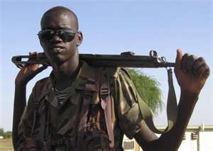 Un guerrigliero in Sudan