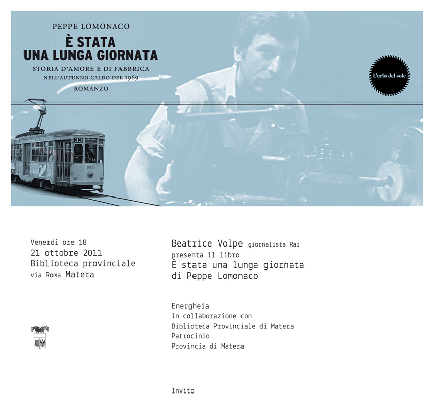 Presentazione del libro di Peppe Lomonaco “E’ stata una lunga giornata”