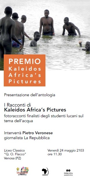 La locandina della cerimonia di presentazione del libro Kaleidos Africa’s Pictures.