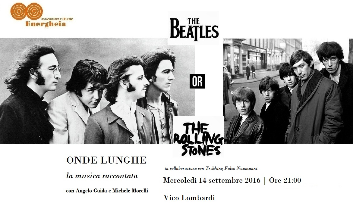 Premio Energheia 2016 | Beatles o Rolling Stones | Mercoledì 14 settembre, ore 21:00