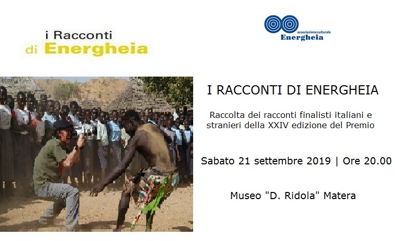 I racconti di Energheia_XXIV edizione. Sabato 21 settembre.