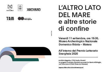 Seconda serata del Premio Energheia 2020 con lo scrittore Valerio Millefoglie al Museo “D. Ridola” di Matera