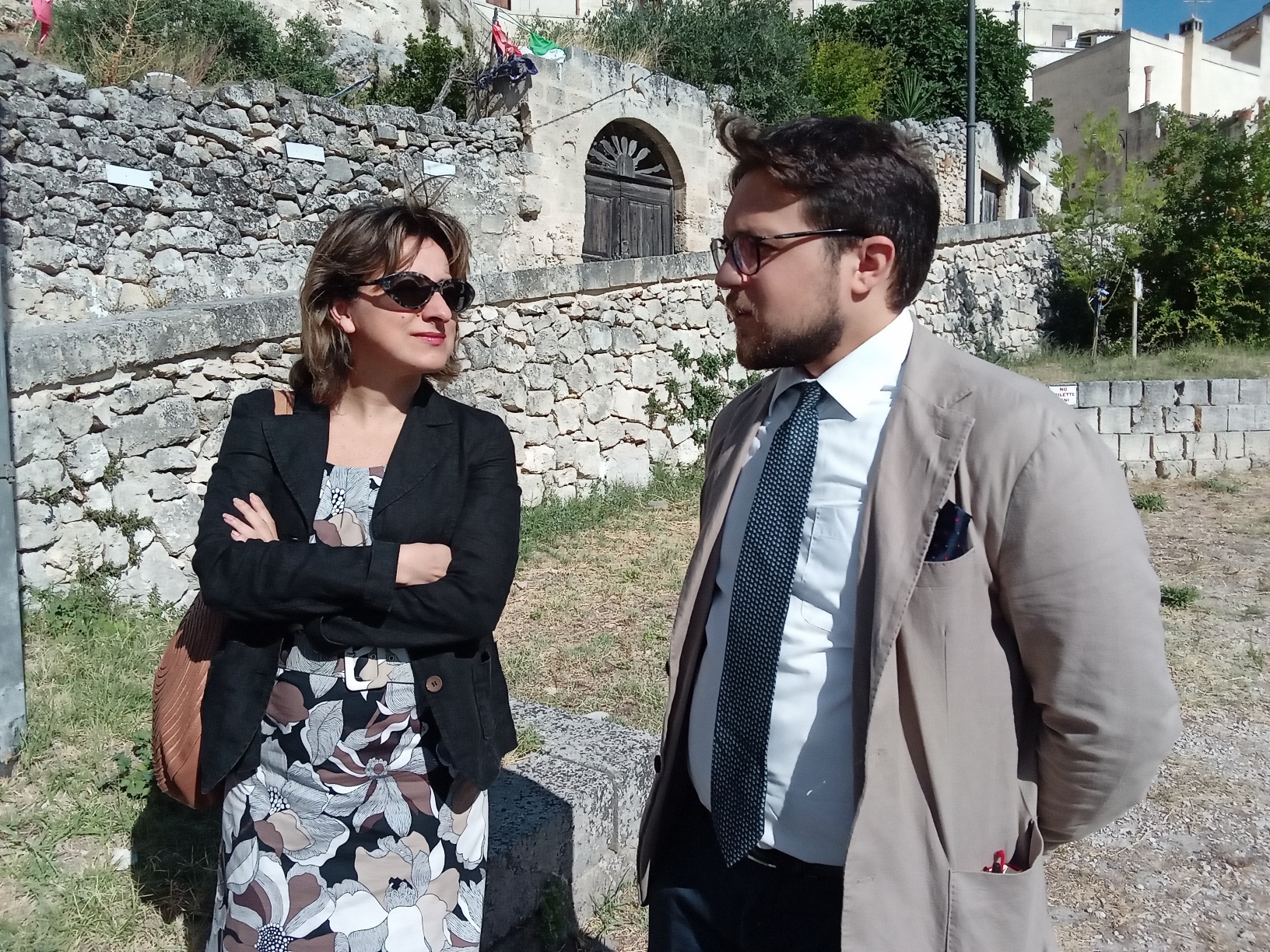 Inaugurazione targa del poeta Alessio Arena nel Giardino del Silenzio.