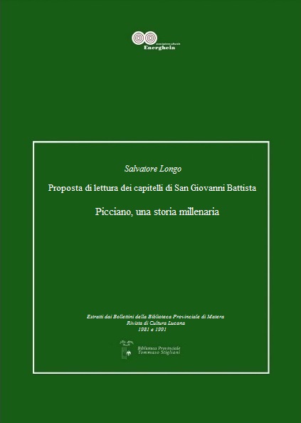 Salvatore Longo, Proposta di lettura dei capitelli di San Giovanni Battista e Picciano, una storia millenaria pdf